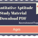 Quantitative Aptitude Ages Study Material