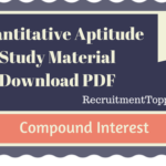 Quantitative Aptitude Compound Interest Study Material
