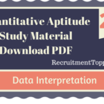 Quantitative Aptitude Data Interpretation Study Material