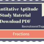 Quantitative Aptitude Fractions Tutorial (Study Material)