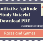Quantitative Aptitude Races and Games Study Material