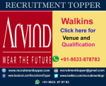 Arvind Walkins for Freshers at Bangalore