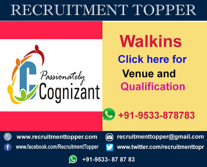 cognizant kolkata recruitment