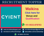 CYIENT Walkins for Experienced at Hyderabad