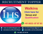 IHS Walkins for Freshers at Bangalore