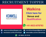 Kemwell Walkin for Experienced at Bangalore