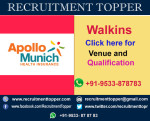 Apollo Munich Health Insurance Walkins for Experienced at Bangalore