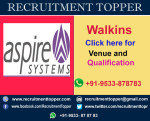 Aspire Systems Walkins for Freshers at Chennai