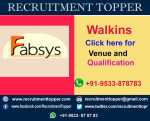 Fabsys Walkins  for Fresher at Chennai