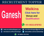 Ganesh Walkins for Experienced at Bangalore
