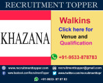 Khazana Walkins for Experienced at Chennai