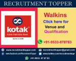 Kotak Mahindra Bank Walkins for Experienced at Bangalore
