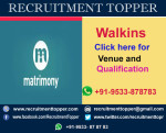 Matrimony Walkins for Experienced at Chennai
