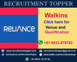 Reliance Walkins for Experienced at Hyderabad