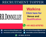 RR Donnelley  Walkins for Fresher at Chennai