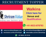 Shriram Value Walkins for Freshers at Chennai