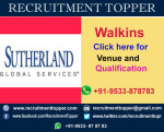 Sutherland Global Walkins for freshers at Coimbatore