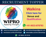 Wipro Walkins for Freshers at Kolkata