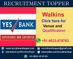 Yes Bank Walkins for freshers at Chennai
