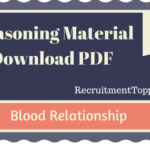 Blood Relationship Reasoning Material for All Competitive Exams | PDF Download