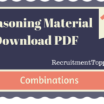 Combinations Reasoning Material for All Competitive Exams | PDF Download