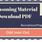 Odd Man Out  Reasoning Material for All Competitive Exams | PDF Download