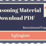 Syllogism Reasoning Material for All Competitive Exams | PDF Download