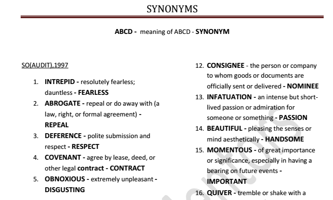 synonyms-ssc-sgl-download-pdf