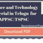 APPSC TSPSC  Group 2 Paper I Science And Technology Material in Telugu Download PDF