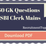 Download Score Booster 1750 (1000 + 750) GK Questions for SBI Clerk Mains 2016 in pdf – free