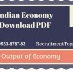 Indian Economy Output of Economy Download PDF