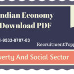 Indian Economy | Poverty And Social Sector Download PDF