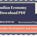 Indian Economy Sustainable Development and Green GDP Download PDF