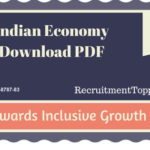 Indian Economy Towards Inclusive Growth Download PDF