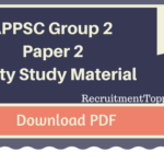 APPSC TSPSC Group 2 Paper 2 Polity Material in Telugu Download PDF