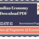 Indian Economy | Balance of Payments of Economies (BOP) Download PDF
