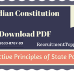 Indian Constitution | Directive Principles of State Policy Download PDF
