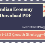 Indian Economy | Export-LED Growth Strategy—SEZs Download PDF