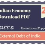 Indian Economy | External Debt of India Download PDF