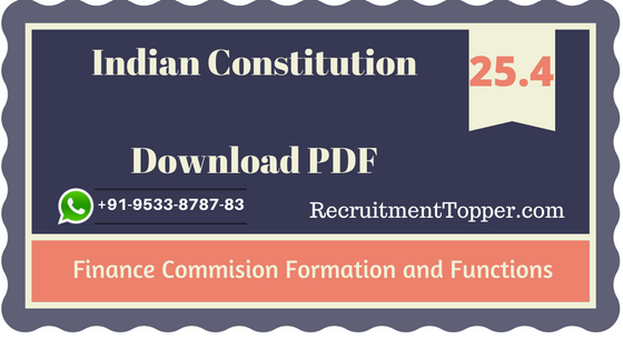 functions-of-finance-commission-and-formation