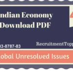 Indian Economy | Global Unresolved Issues Download PDF
