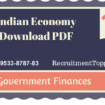 Indian Economy | Government Finances Download PDF