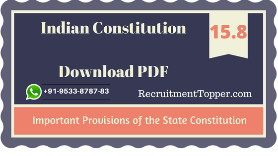 important-provisions-of-the-state-constitution