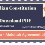Indira – Abdullah Agreement of 1975 | Indian Constitution Download PDF
