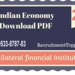 Indian Economy | Multilateral financial Institutions Download PDF