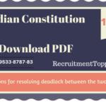 Provisions for resolving deadlock between the two Houses | Indian Constitution Download PDF