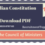 The Council of Ministers of State Executive | Indian Constitution Download PDF