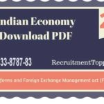 Indian Economy | Trade Reforms and Foreign Exchange Management act (FEMA) 1999 Download PDF